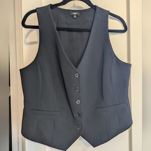 Editor Studio Stretch Twill Five Button Blazer Vest L